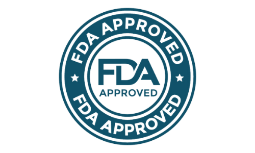 Badge for Joint Genesis manufactured in an FDA-registered facility