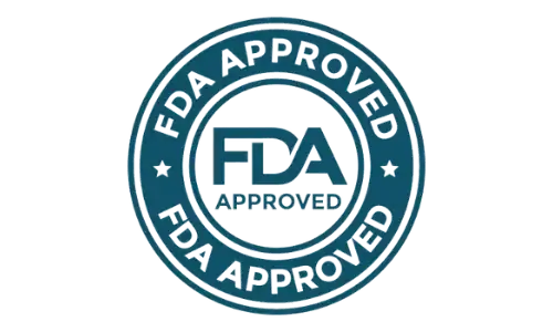Badge for Joint Genesis manufactured in an FDA-registered facility